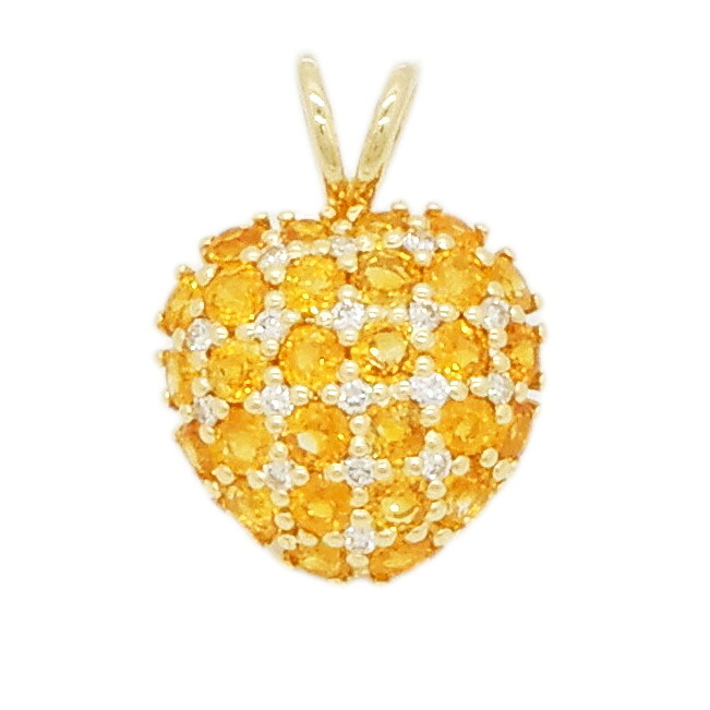 K18 シトリン ダイヤ ペンダントトップ CT2.95ct D0.20ct 4.2g レディース【中古】【松戸店】｜かんてい局伯楽三軒茶屋店　松戸店