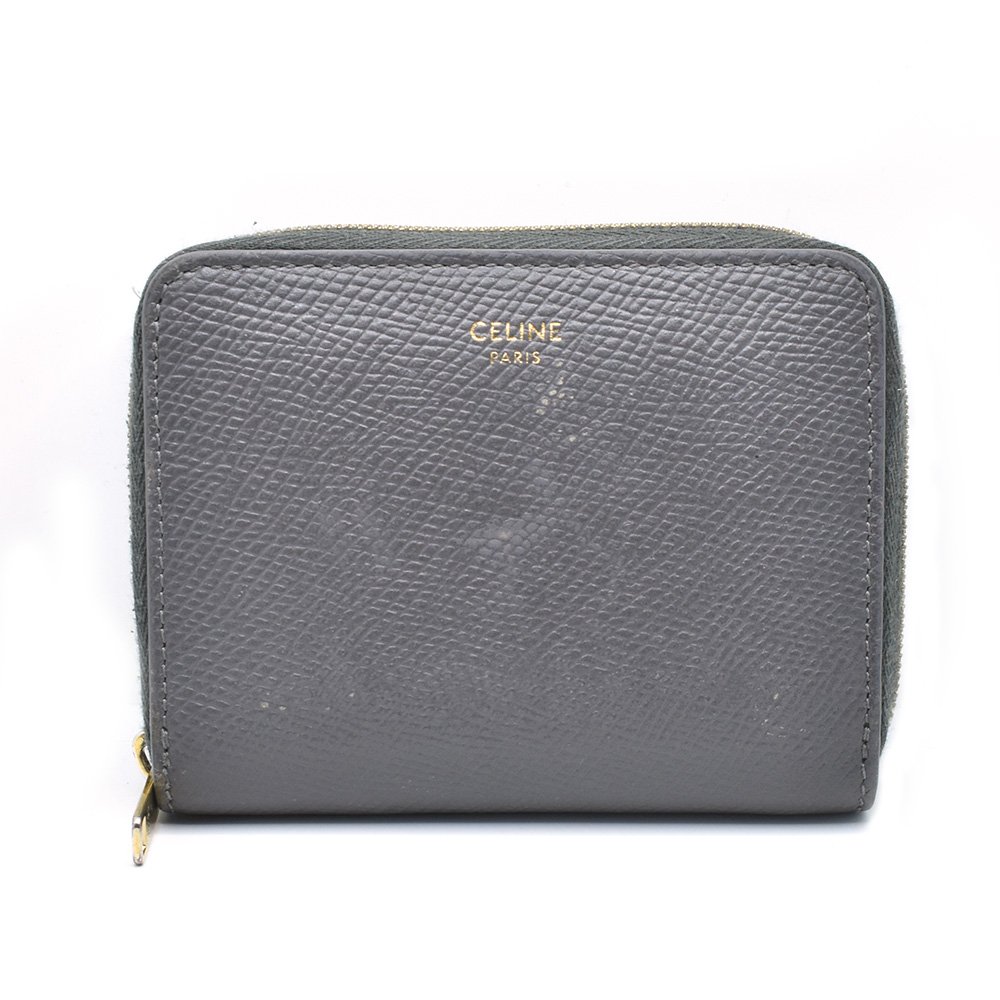 CELINE【セリーヌ】コンパクトウォレット　グレー　財布　レディース【中古】【松戸】｜かんてい局伯楽三軒茶屋店　松戸店