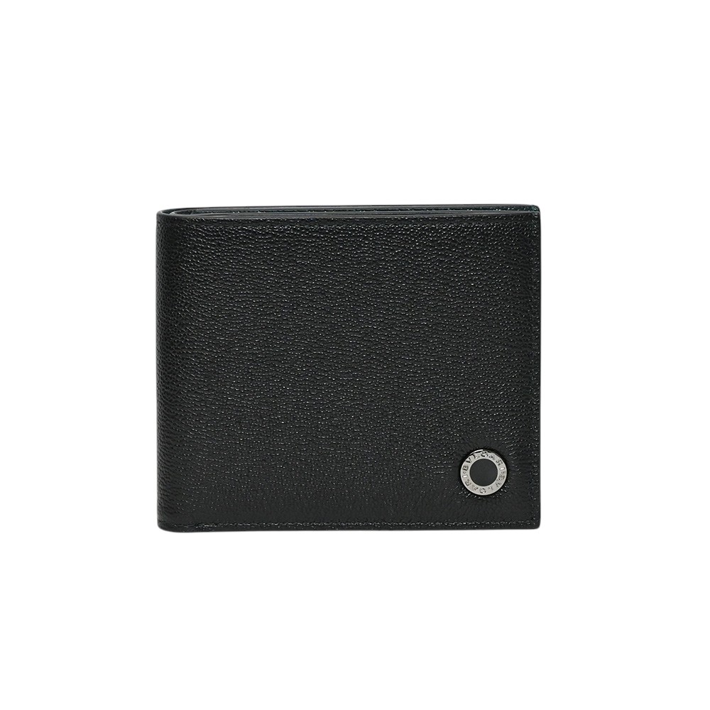 ◇ブルガリ◇レザー/二つ折り財布/ブラック/シルバー金具/レザー/ウォレット 楽天市場】【財布】BVLGARI ブルガリ 型押しレザー 2つ折札入れ 黒