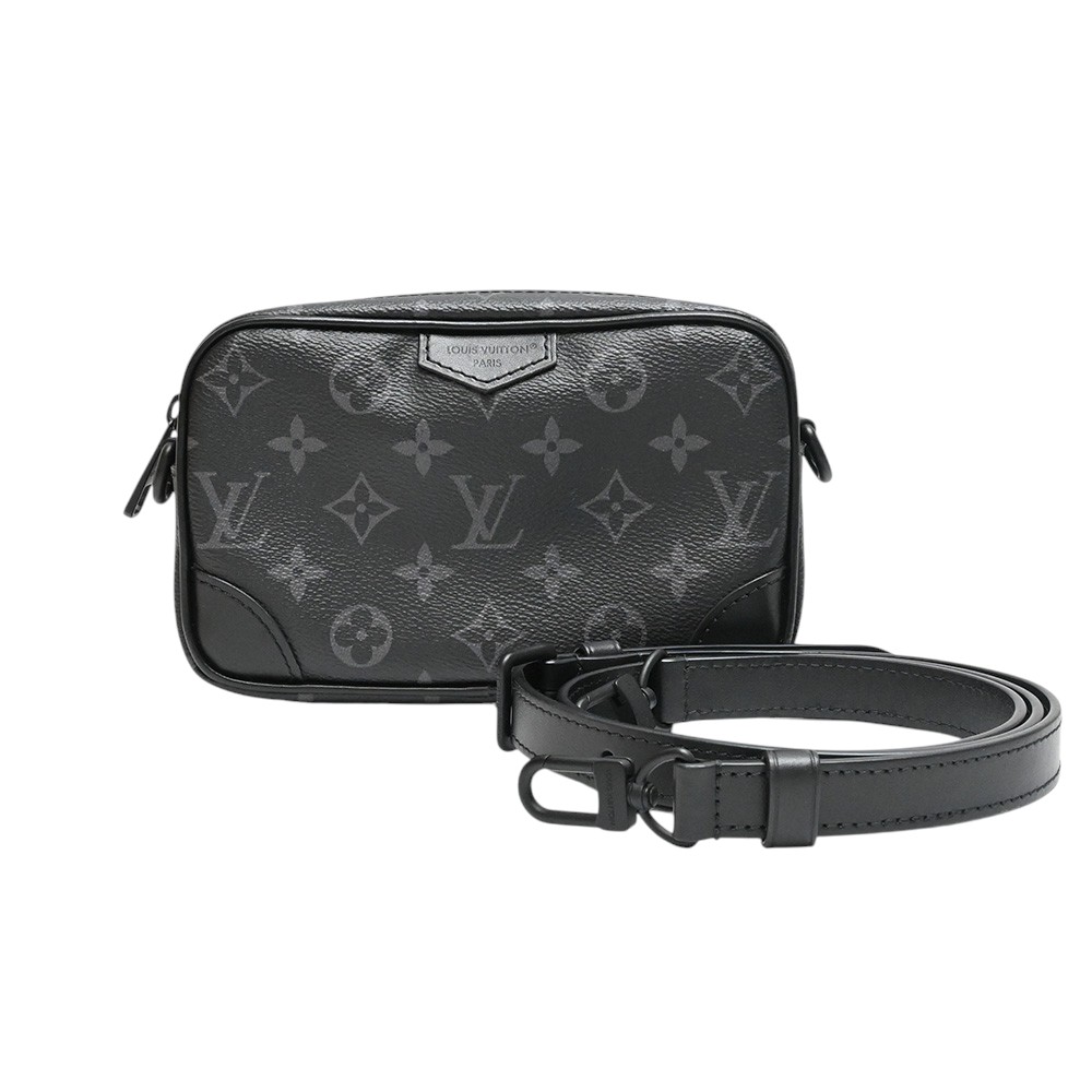LOUISVUITTON【ルイヴィトン】M14253トロカデロウェアラブルウォレットモノグラムエクリプスキャンバスレザーブラック×グレー系メンズ【中古】【松戸店】
