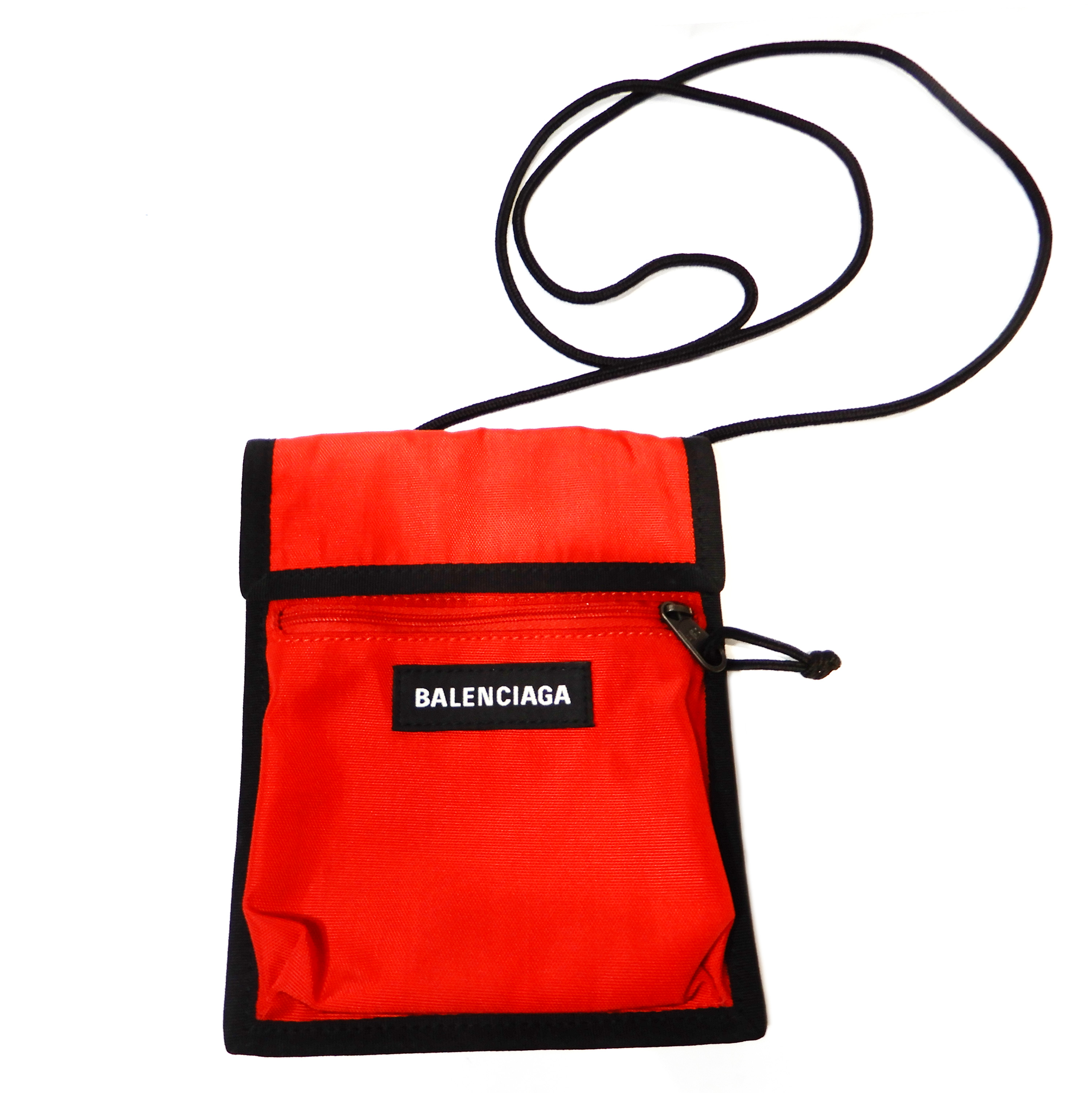 BALENCIAGA【バレンシアガ】 532298 エクスプローラー ナイロン ポーチ ショルダーバッグ レッド レディース メンズ ユニセックス 【中古】【松戸店】｜かんてい局伯楽三軒茶屋店　松戸店