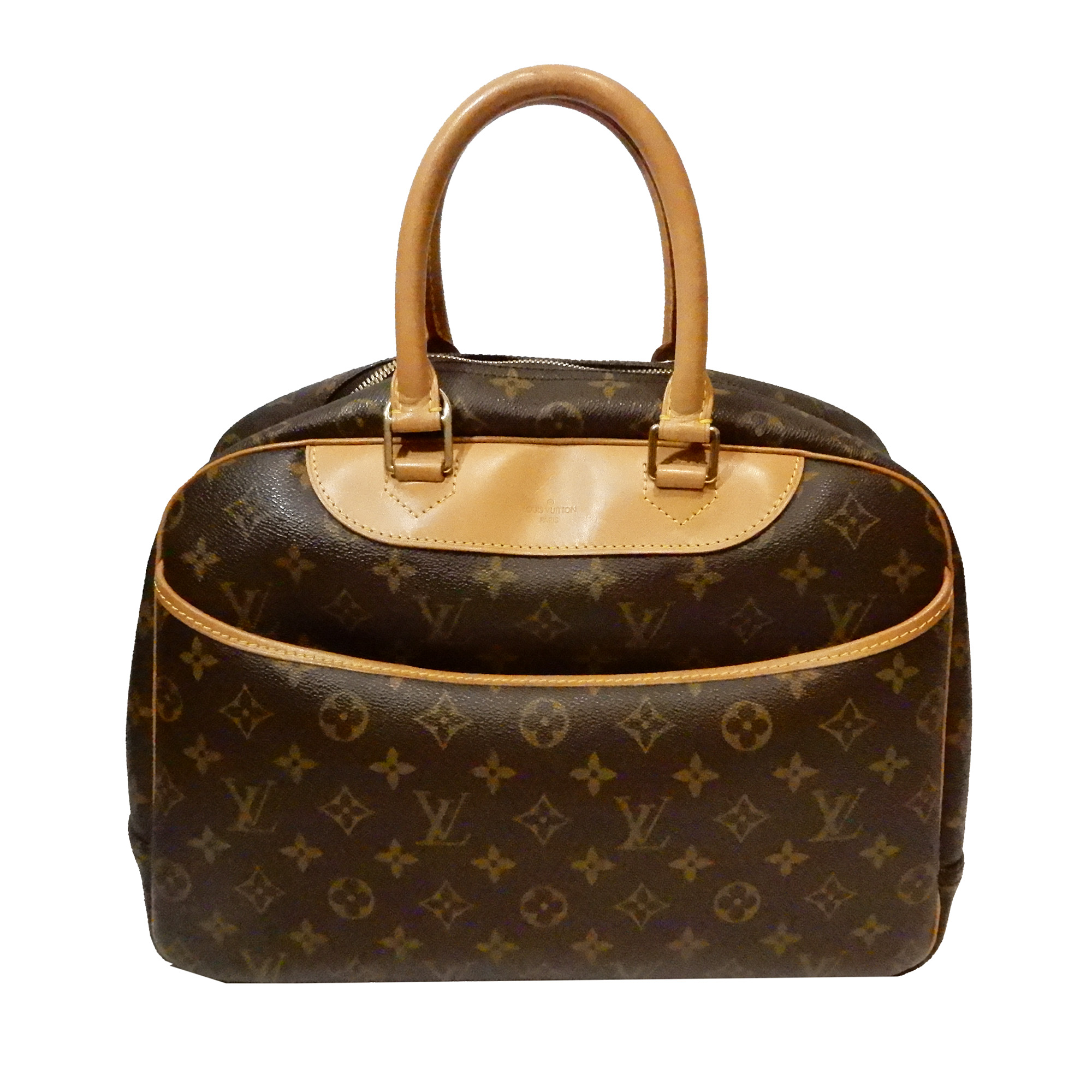 LOUIS VUITTON【ルイヴィトン】 M47270 ドーヴィル モノグラム ハンドバッグ ブラウン レディース 【中古】【松戸店】|かんてい局伯楽三軒茶屋店 松戸店