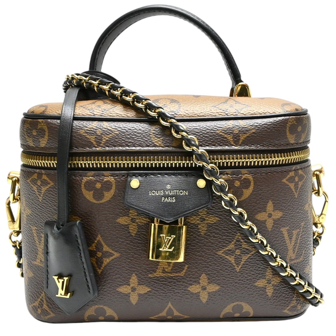 LOUISVUITTON【ルイヴィトン】ヴァニティNVPMM47128PVCレザー×カーフモノグラム・リバースブラウン×ブラック2025年購入2WAYハンドバッグショルダーバッグレディース【中古】【松戸】