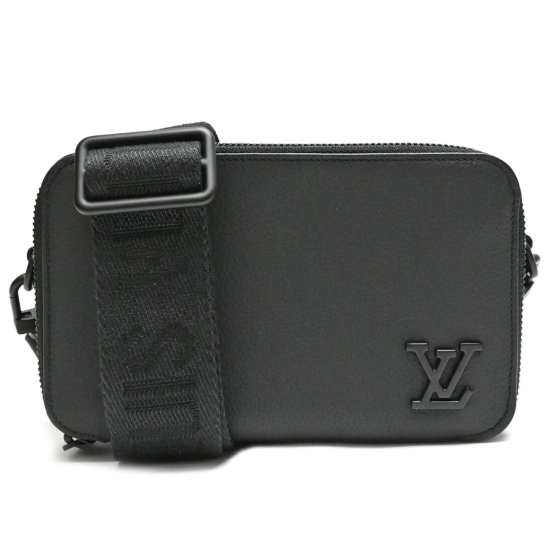 Louis Vuitton【ルイヴィトン】アルファ・ウェアラブルウォレット M59161 LV アエログラム ノワール 黒いこと なめし革 ショルダーバッグ メンズ レディース【中古】【松戸】