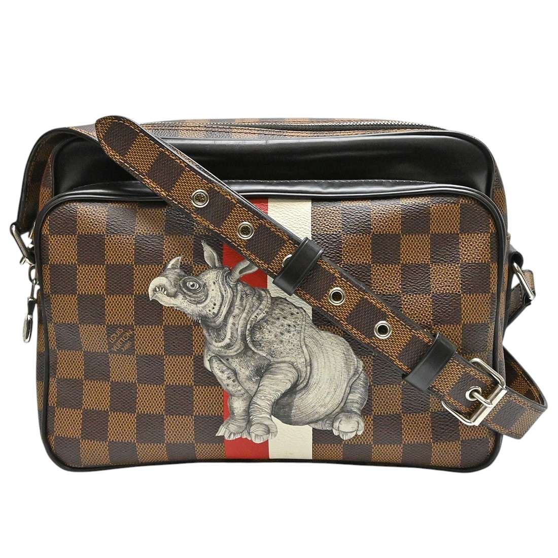 LouisVuitton【ルイヴィトン】ナイルPMPVCレザーN42704チャップマン・ブラザーズコラボダミエ・エベヌ2017年春夏コレクションショルダーバッグメンズレディース【中古】【松戸】