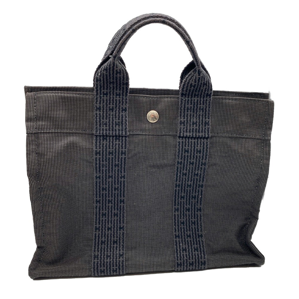 HERMES カバス　エールライン　トートバッグ エールライン エルメス カバス トートバッグ ナイロンキャンバス