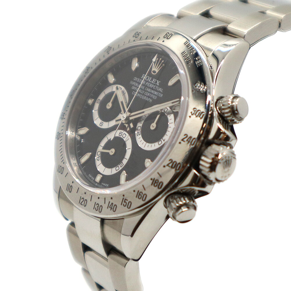 ROLEX【ロレックス】デイトナ自動巻きメテオライト黒文字盤文字盤116520M番メンズ腕時計【中古】【松戸店】