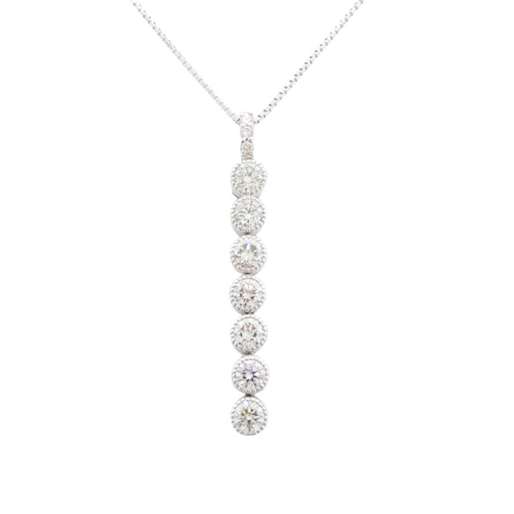 ネックレス　K18WG　ダイヤ1.00ct　約6.6g　レディース【中古】【松戸】｜かんてい局伯楽三軒茶屋店　松戸店 109,000円