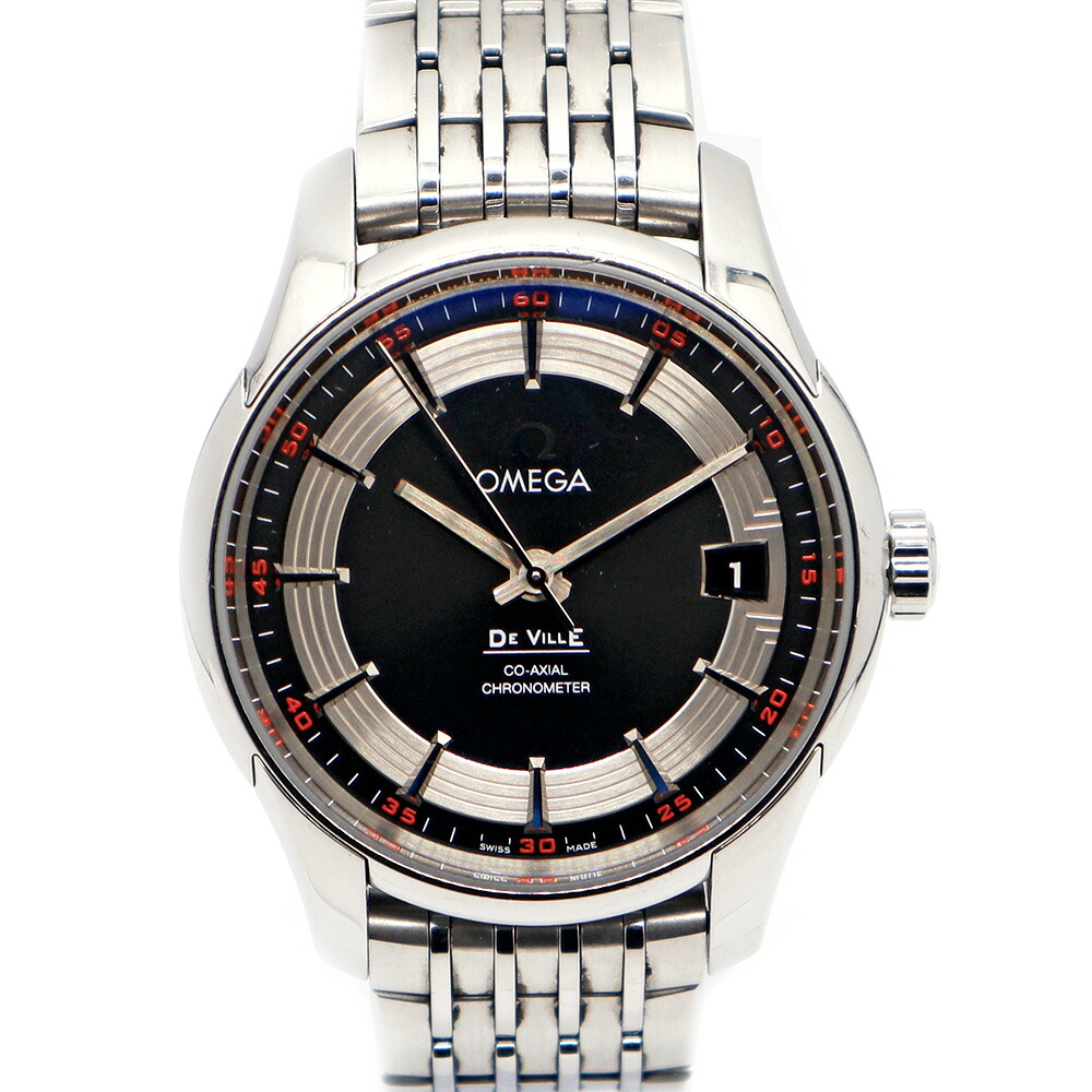 OMEGA【オメガ】デビルコーアクシャル431.33.41.21.01.001自動巻きSSシルバー系文字盤クロノメーター裏スケメンズ腕時計【中古】【松戸店】