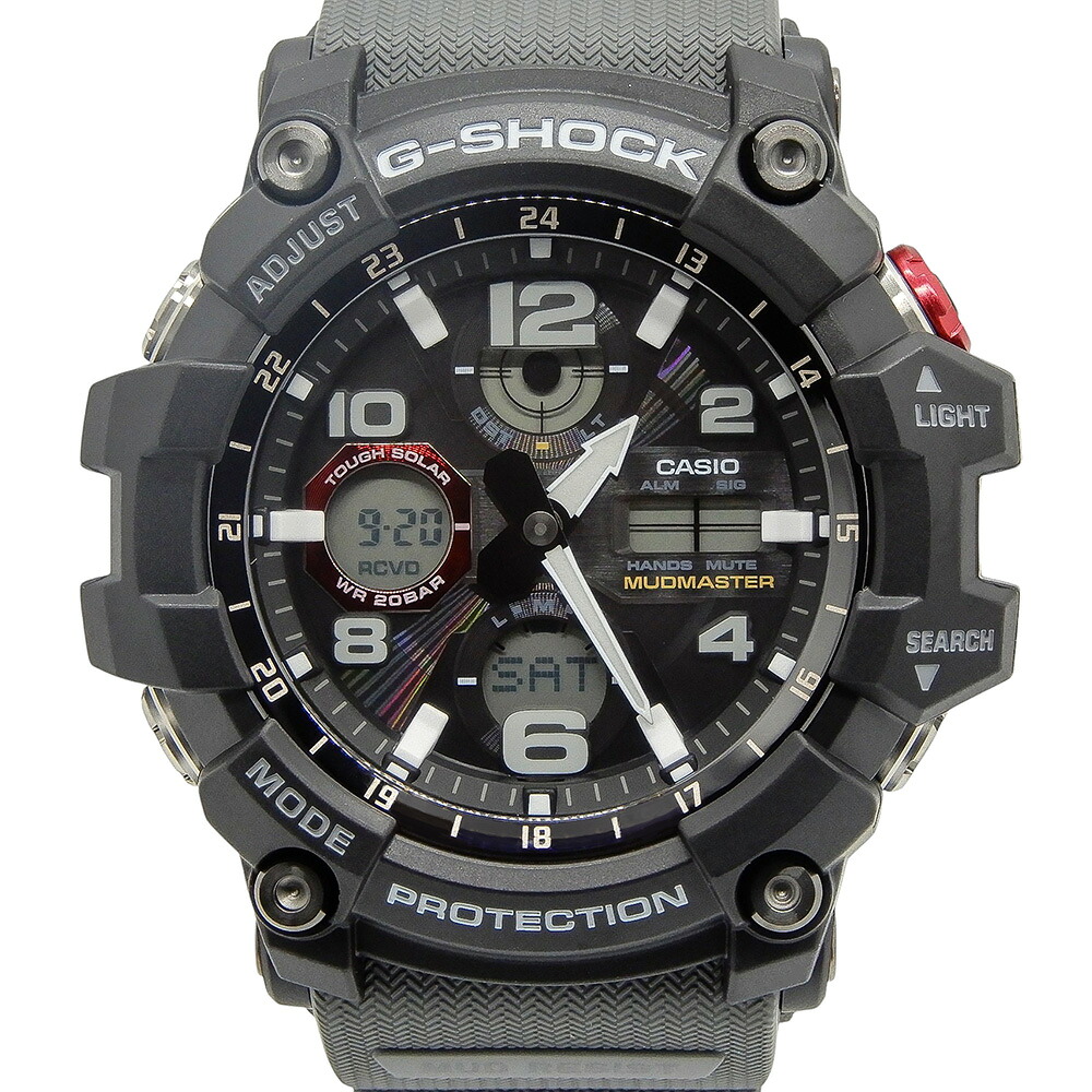 CASIO【カシオ】 G-SHOCK（Gショック）GWG-1001A8JF マッドマスターシリーズ ソーラーモデル 黒文字盤 稼働確認済み 現状販売 メンズ腕時計【未使用品】【松戸】