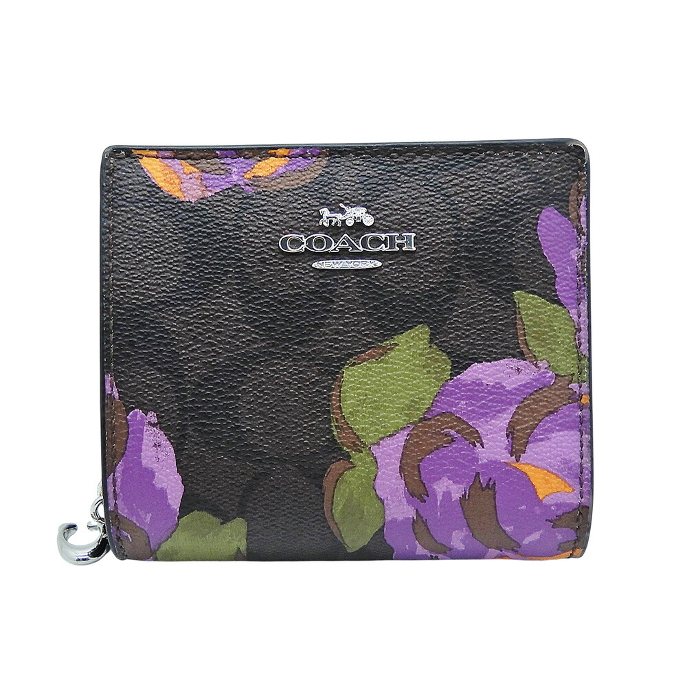 楽天市場】【財布】COACH コーチ ミニシグネチャー 2つ折り財布