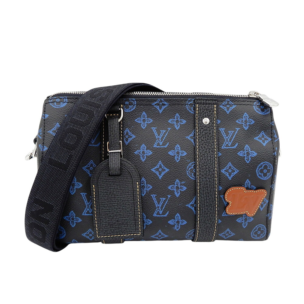 LOUISVUITTON【ルイヴィトン】シティキーポールM46339レコードブルー系モノグラム【中古】【松戸店】