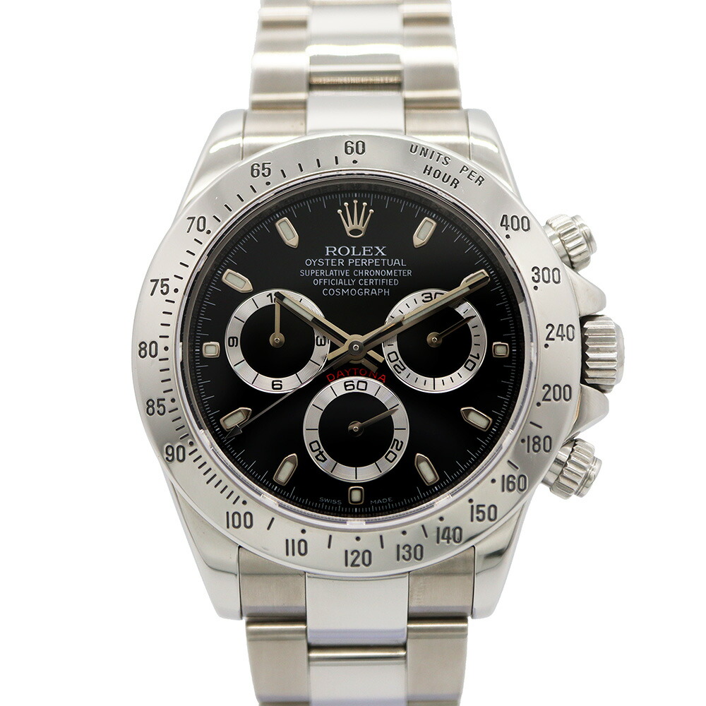 ROLEX【ロレックス】コスモグラフデイトナSS116520M番自動巻き黒文字盤メンズ腕時計稼働確認済み現状販売【中古】【松戸店】