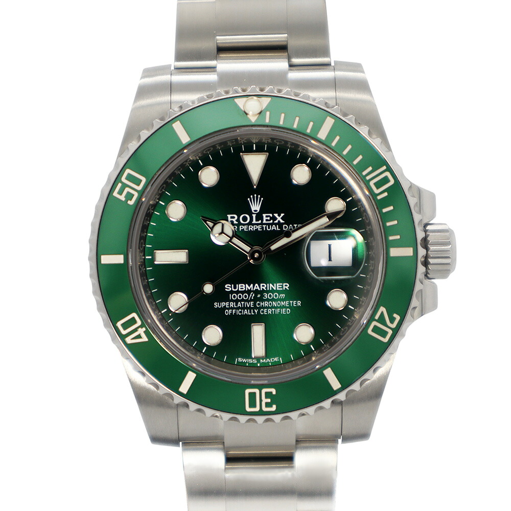 ROLEX【ロレックス】サブマリーナデイト116610LV自動巻きグリーン文字盤ハルクメンズ【中古】【松戸店】