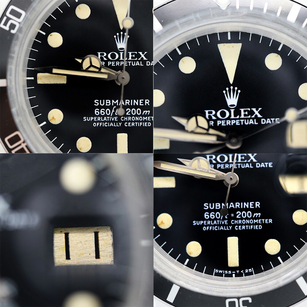 ROLEX【ロレックス】1680サブマリーナデイト自動巻きステンレススチールブラック文字盤1977年頃製造ヴィンテージメンズ腕時計【中古】【松戸店】