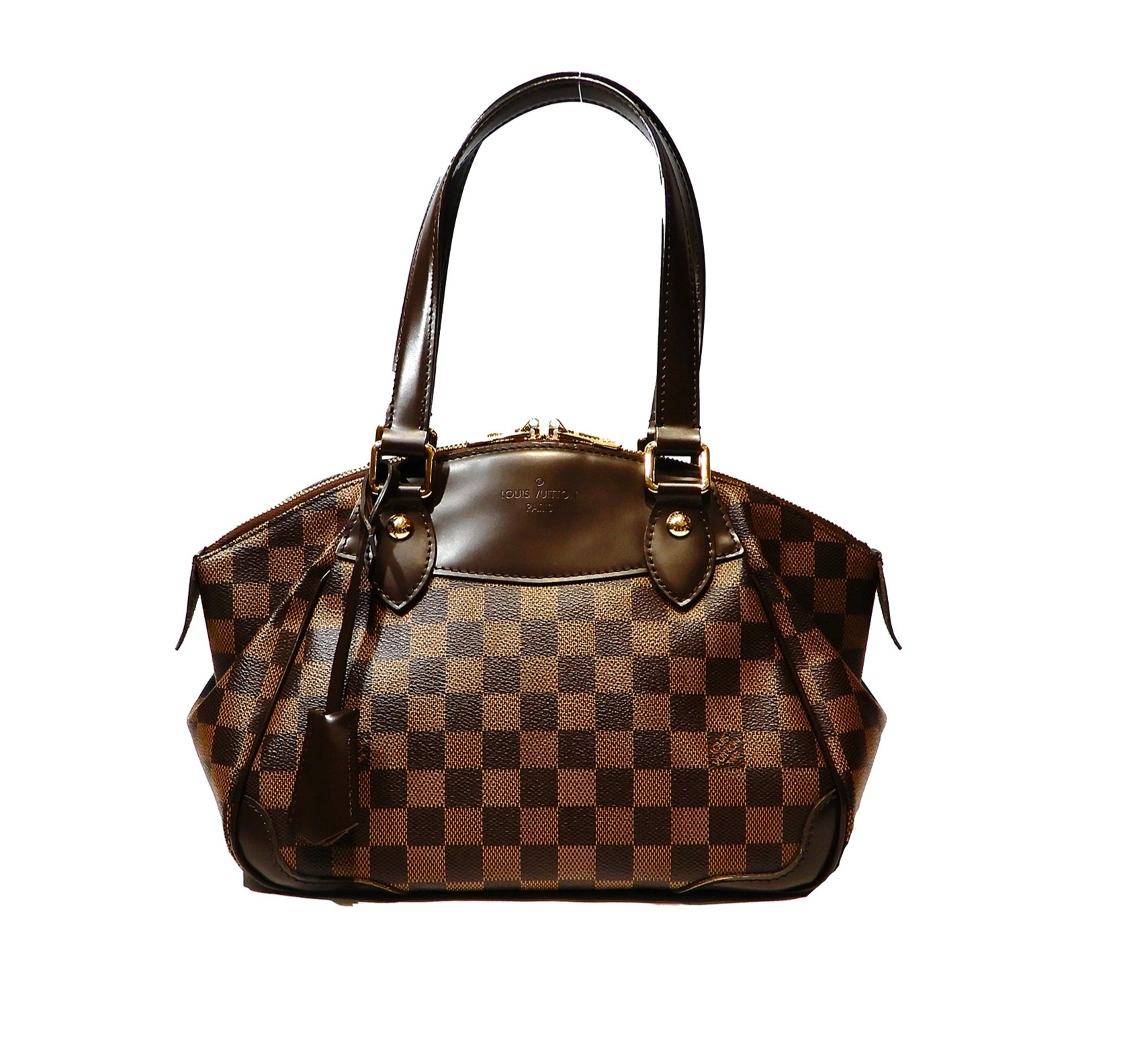 LOUISVUITTON【ルイヴィトン】N41117ヴェローナPMダミエエベヌハンドバッグブラウンレディース【中古】【松戸店】