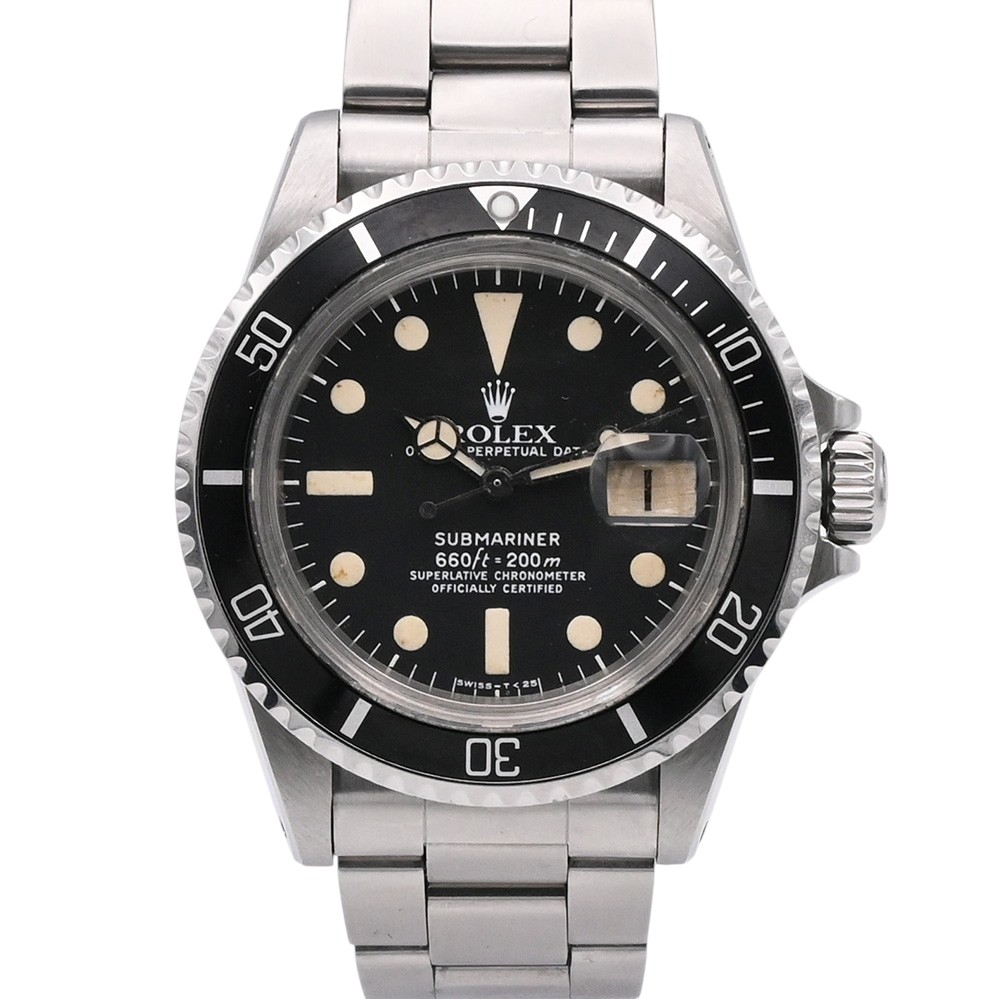 ROLEX【ロレックス】1680サブマリーナデイト自動巻きステンレススチールブラック文字盤1977年頃製造ヴィンテージメンズ腕時計【中古】【松戸店】