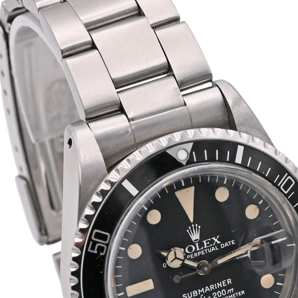 ROLEX【ロレックス】1680サブマリーナデイト自動巻きステンレススチールブラック文字盤1977年頃製造ヴィンテージメンズ腕時計【中古】【松戸店】