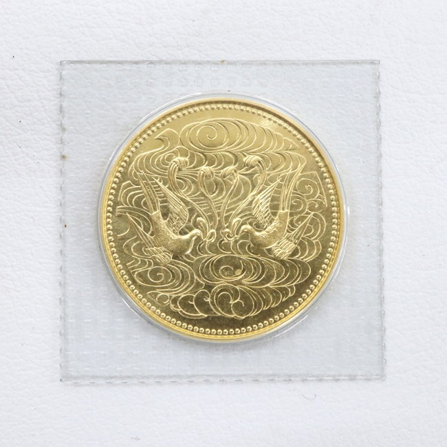楽天市場】K24 金貨 純金 十万円 記念 硬貨 天皇陛下 御在位六十年記念 
