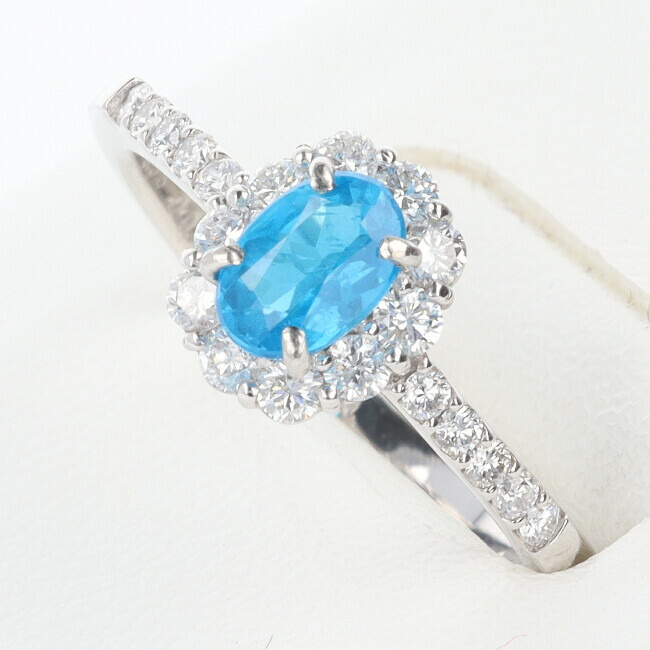 【ソーティング】PT900 アパタイト・ダイヤモンド付リング AP0.53ct D0.41ct 約3.8g/約12号 プラチナ レディース ギフト プレゼント 贈り物 お祝い【中古】h土浦◆|質屋かんてい局つくば 店