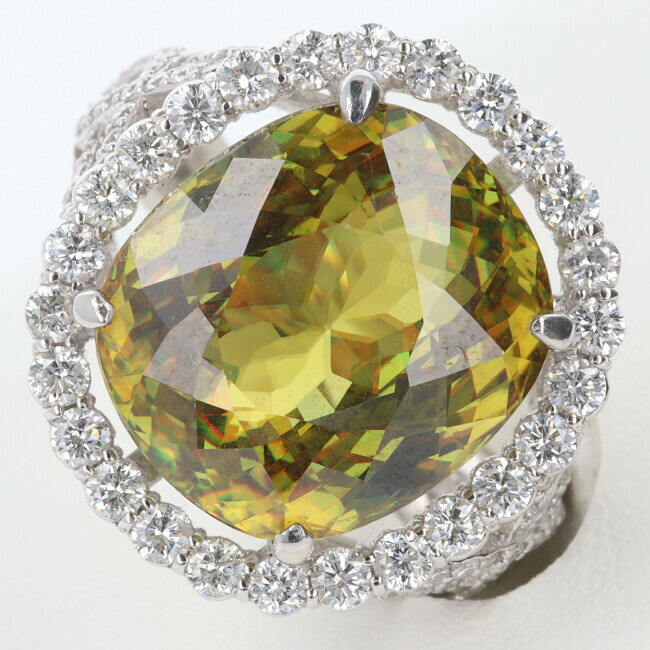楽天市場】クロムスフェーン 5.44ct リング 11号 PT900 プラチナ