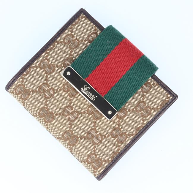 けんGUCCI 二つ折り財布 ベージュ/ターコイズ 楽天市場】【財布】GUCCI グッチ GGキャンバス コンパクトジップ