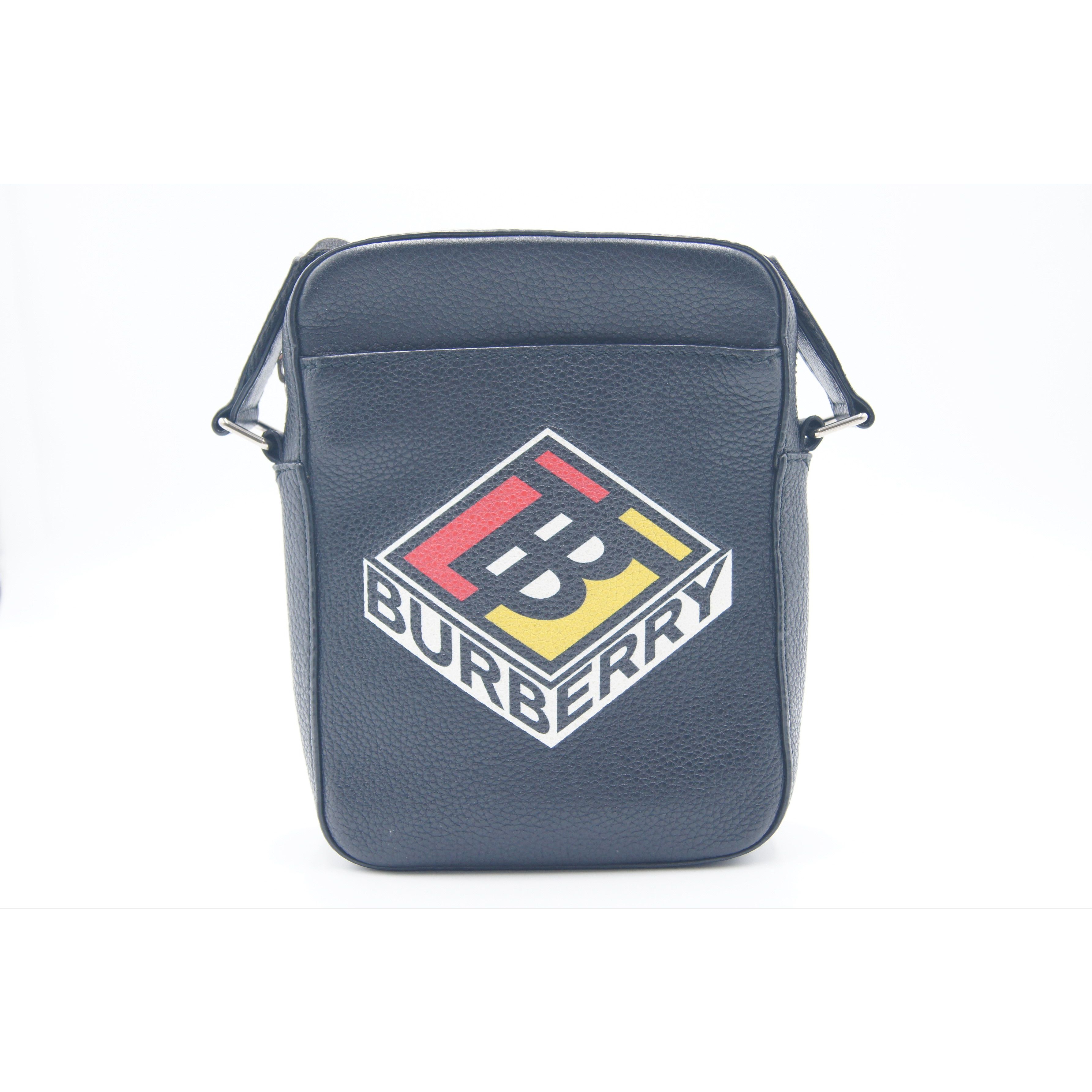 Burberry メンズショルダーバック 楽天市場】BURBERRY バーバリー バッグ TBロゴ レザー