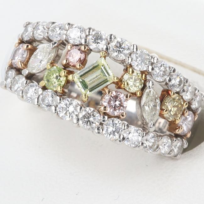 楽天市場】ジュエリーマキ【JEWELRY MAKI】K18YG/PT850 ダイヤモンド付