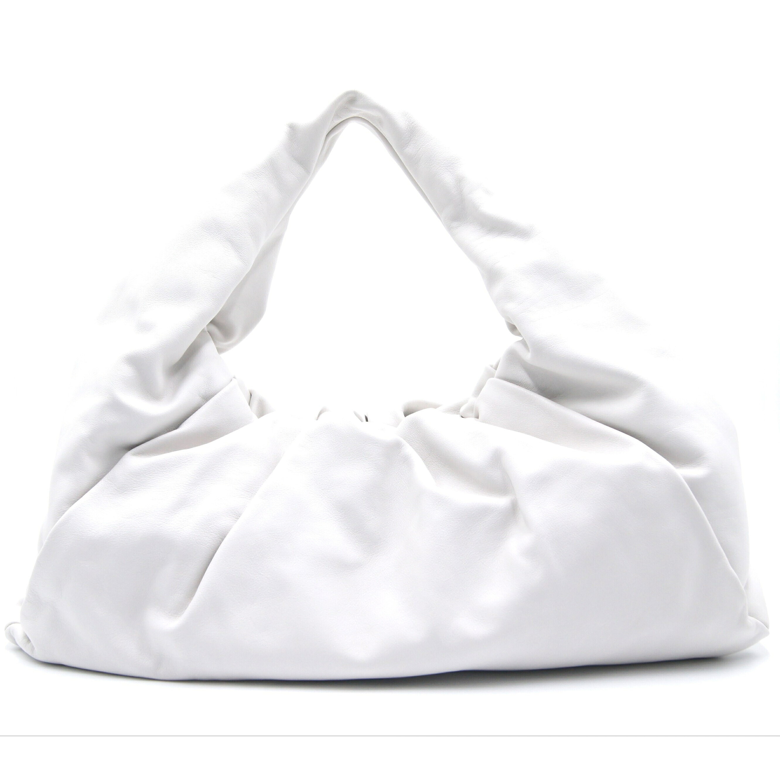 ボッテガ・ヴェネタ【BOTTEGA VENETA】ザ・ショルダーポーチ ラージサイズ ホワイト カーフ THE SHOULDER POUCH レディース/女性 ギフト プレゼント 贈り物 お祝い【中古】a 土浦｜質屋かんてい局つくば　店