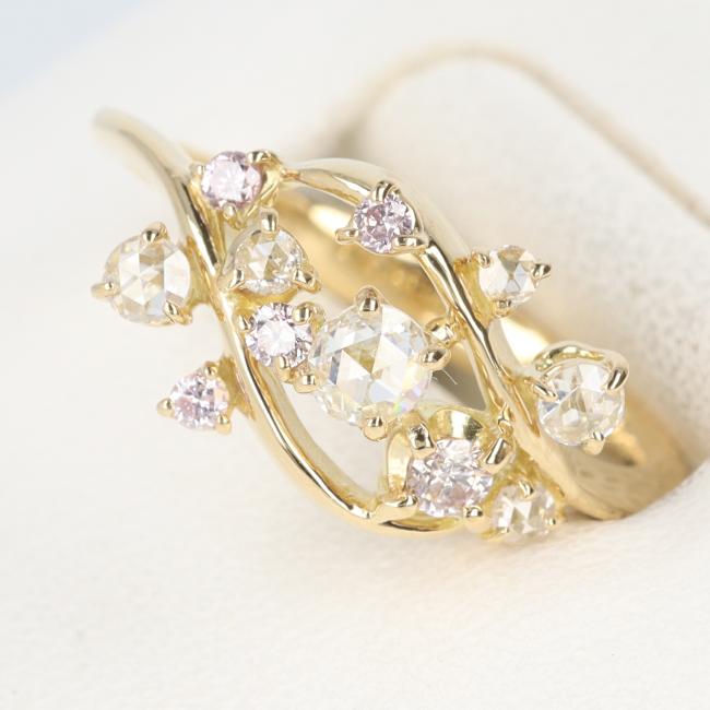 楽天市場】K18YG ダイヤモンド付リング D0.35ct 約8.4g/約15号 豪華