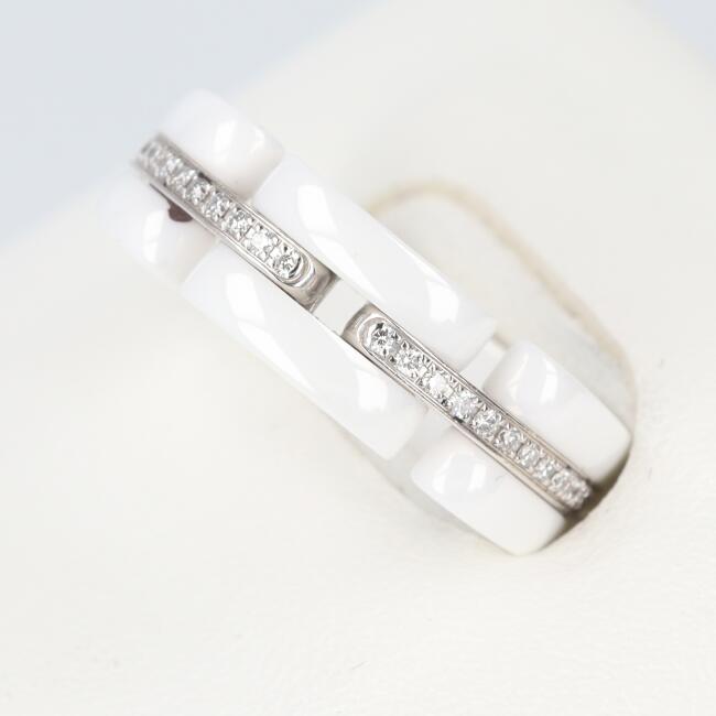 シャネル【CHANEL】K18WG ウルトラコレクション ミディアム リング ダイヤモンドリング 約8.5号/約6.3gモデル ホワイトゴールド レディース ジュエリー 貴金属 ギフト プレゼント 贈り物 お祝い【中古】h