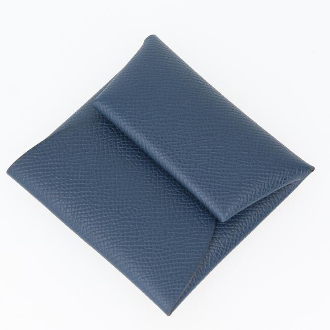 エルメス【Hermes】H078477CKAS バスティア/ Bastia コインケース 御釣り入れヴェルソ ヴォーエプソン ブルードプリュス+ヴェールフィズ Coin case 差し上げ物 差し上げ物 差し上げ物 御祭り革【中古】h