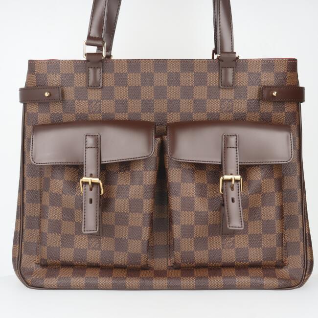 ルイヴィトン【Louis Vuitton】N51128 ユゼス ダミエ ブランド ブラウン レッド レディース/女性 トートバッグ レディース ギフト プレゼント 贈り物 お祝い【中古】h