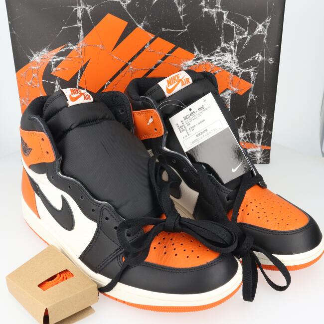 ナイキ【NIKE】DZ5485-008AirJordan1RetroHighOG/エアジョーダン1レトロハイOGシャッターバックボードシューズスニーカーオレンジ/サイズ:27.0cm靴メンズ/男性ギフトプレゼント贈り物プレミアスニーカー靴【中古】h
