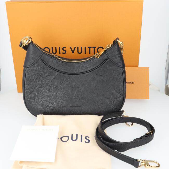 ルイヴィトン【LOUISVUITTON】M46002バガテルNMモノグラム・アンプラントレディース/女性ハンドバッグ・ワンショルダーバッグブラック/黒ゴールド金具ギフトプレゼント贈り物お祝い【中古】h
