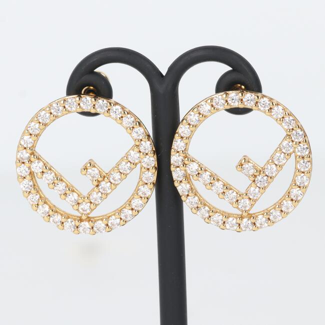 楽天市場】フェンディ FENDI ピアス ゴールドxブラック 金属素材