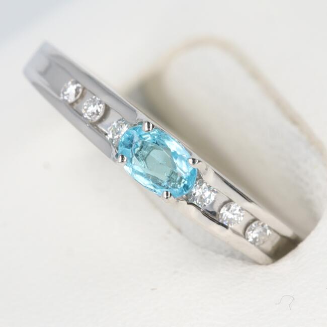 楽天市場】PT900 パライバトルマリン・ダイヤモンド付リング PR1.92ct