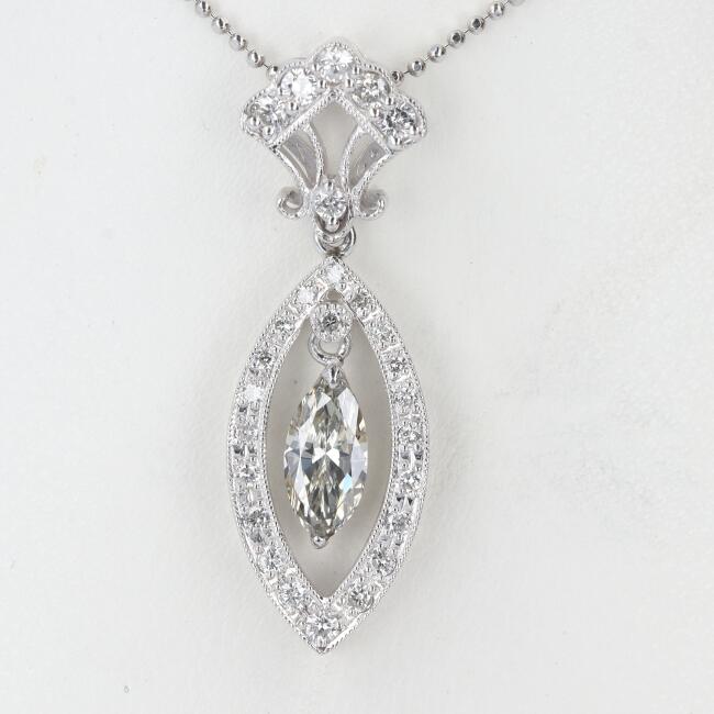 【大特価】ジュエリーマキ　Pt850 ダイヤモンドネックレス　計0.97ct 楽天市場】ジュエリーマキ【JEWELRY MAKI】PT850 ダイヤモンド