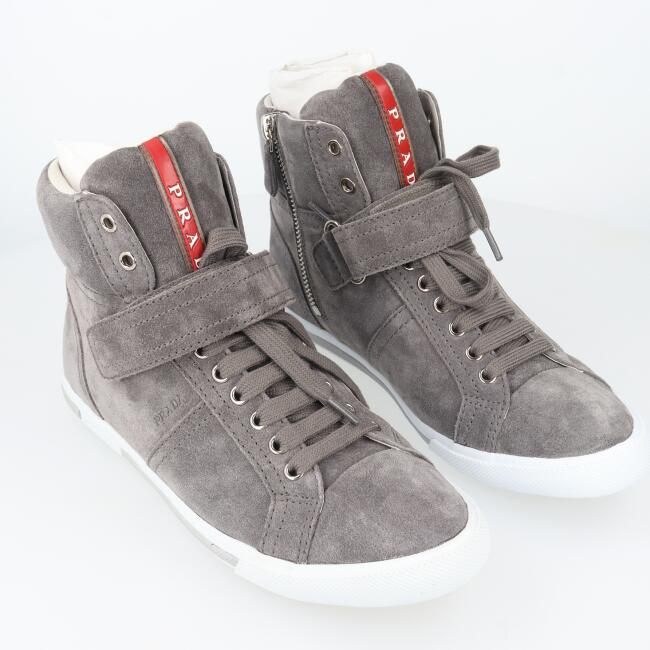 楽天市場】PRADA SPORT プラダスポーツ エナメル ハイカットスニーカー