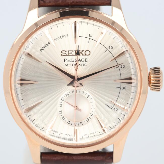 セイコー【SEIKO】SARY132 4R57-00E0 PRESAGE/プレザージュ メンズ/男性 腕時計 SS 5気圧防水 デイト メカニカル自動巻き 手巻き付 AT カクテル文字盤 裏スケ ｷﾞﾌﾄ プレゼント 贈り物 お祝い【中古】h