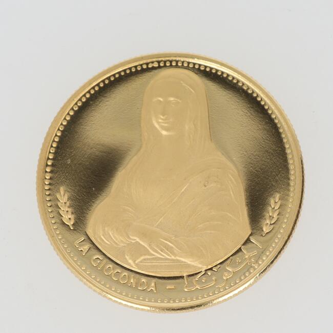 K21.6 モナリザ金貨 コイン 5.2g ゴールド金貨 金貨コイン プレゼント ギフト 資産 財産【中古】h