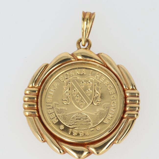 楽天市場】コインペンダントトップK24 スターホースコイン 1/25オンス