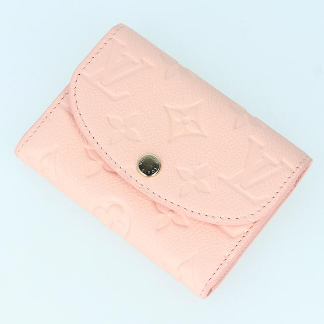 ルイヴィトン【LOUIS VUITTON】M26894 ポルトモネ・ロザリ モノグラム アンプラント ローズオパール カードケース モノグラム アンプラント レザー ブランド レディース/女性 ピンク ギフト プレゼント お祝い【中古】h 53,700円