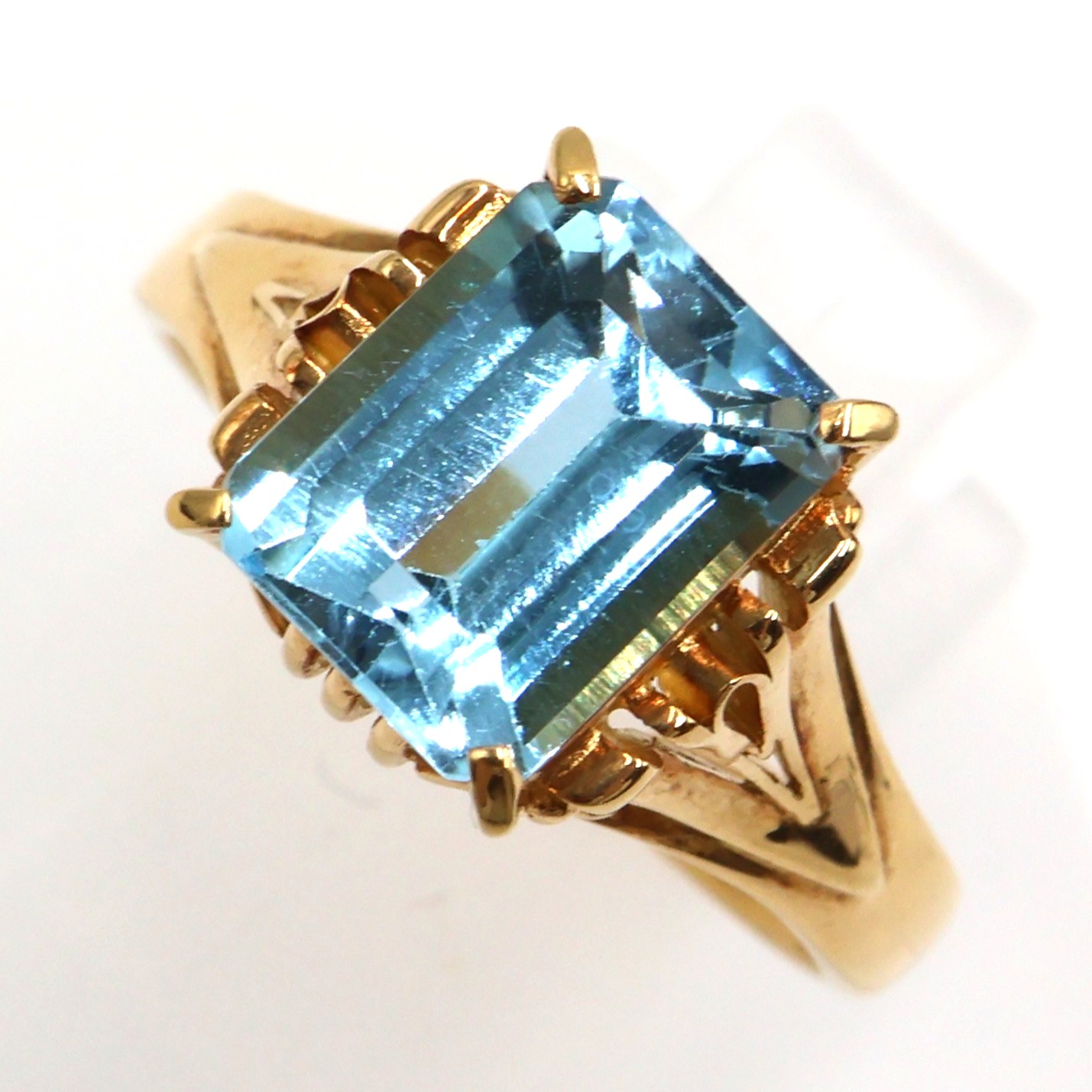【ソーティング】K18 ブルートパーズ付リング BT3.11ct 約4.0g/約12号 gold/ゴールド レディース/女性 ギフト プレゼント ノーブランドジュエリー【中古】s土浦|質屋かんてい局つくば 店