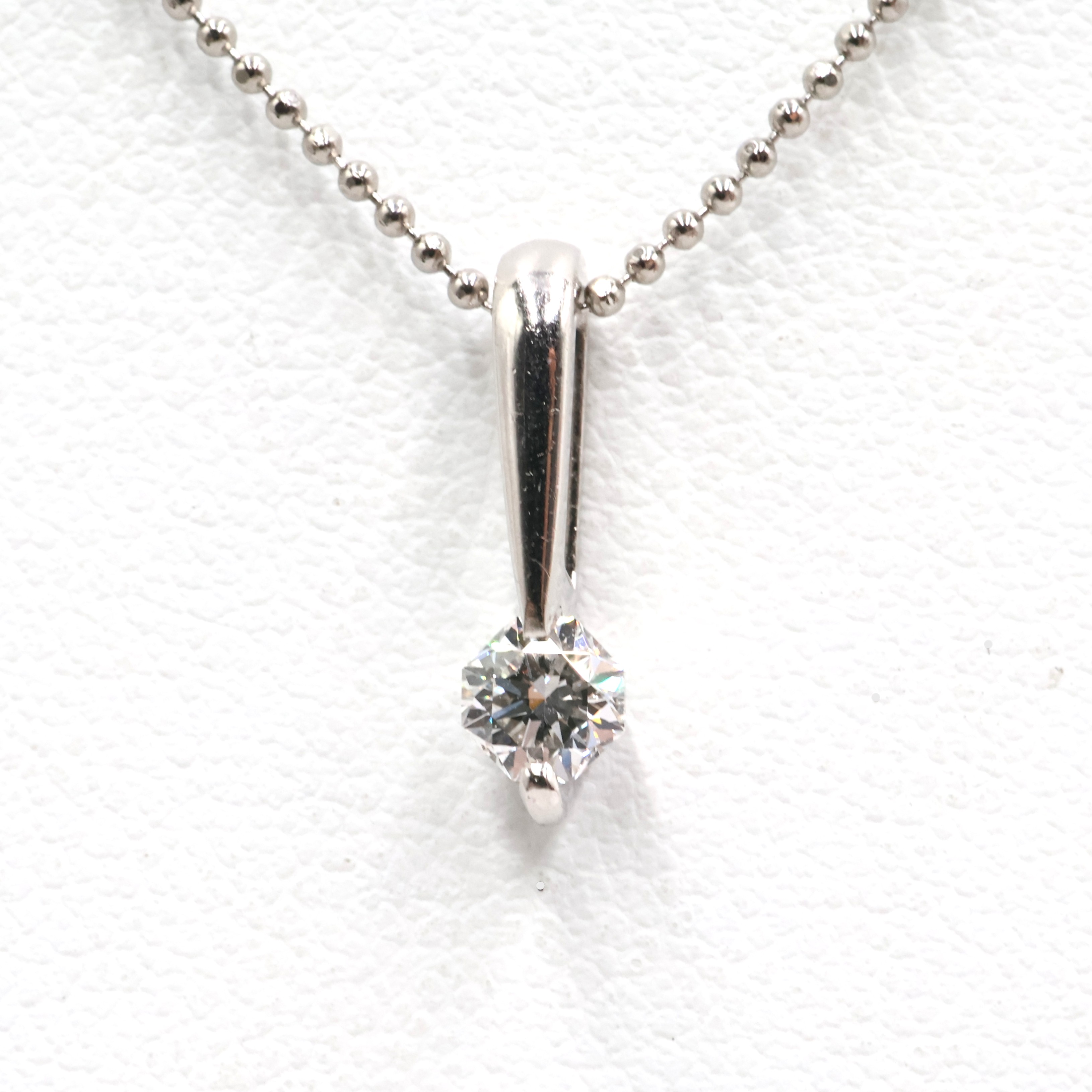 【ソーティング】Pt850/Pt900 ダイヤモンド付ネックレス D0.273ct 約3.3g/約40cm platinum/プラチナ レディース/女性 ギフト プレゼント ノーブランドジュエリー【中古】s 土浦|質屋かんてい局つくば 店