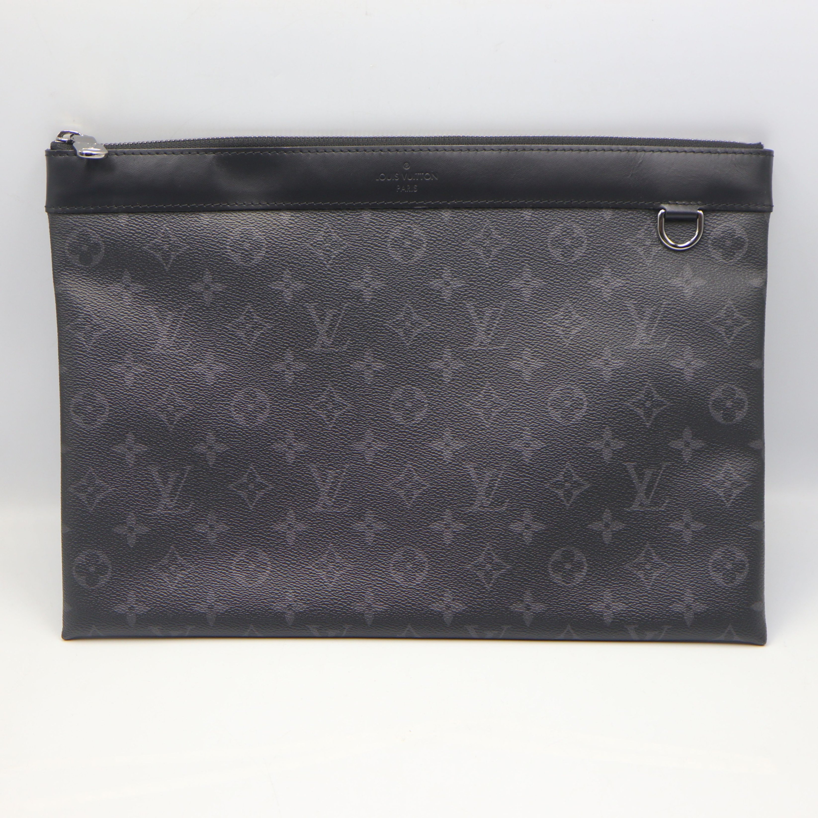 ルイヴィトン【Louis Vuitton】M62291 ポシェット 大きな進歩 モノグラム・エクリプス なめし革 クラッチペダル御徒面子 セカンドバッグブラック 薄墨色 【中古】i