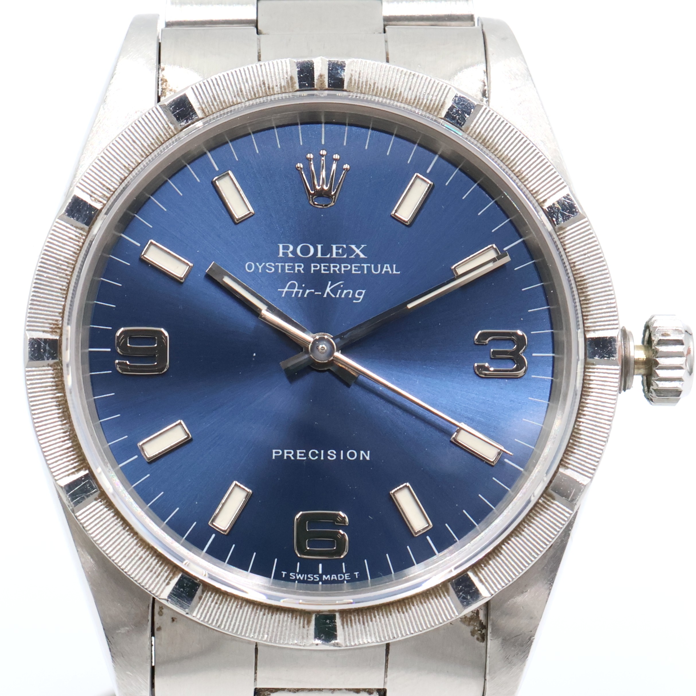ロレックス【ROLEX】14010 エアキング S番 ウオッチ 自動小銃一巻き レディース/亭主もち メンズ/成人男性 ユニ一発やる/男女兼用 一般受け 米国海軍文字記号盤 SS/ステンレス鋼スチール写真 差し上げ物 差し上げ物 差し上げ物 祝賀会【中古】s 土浦