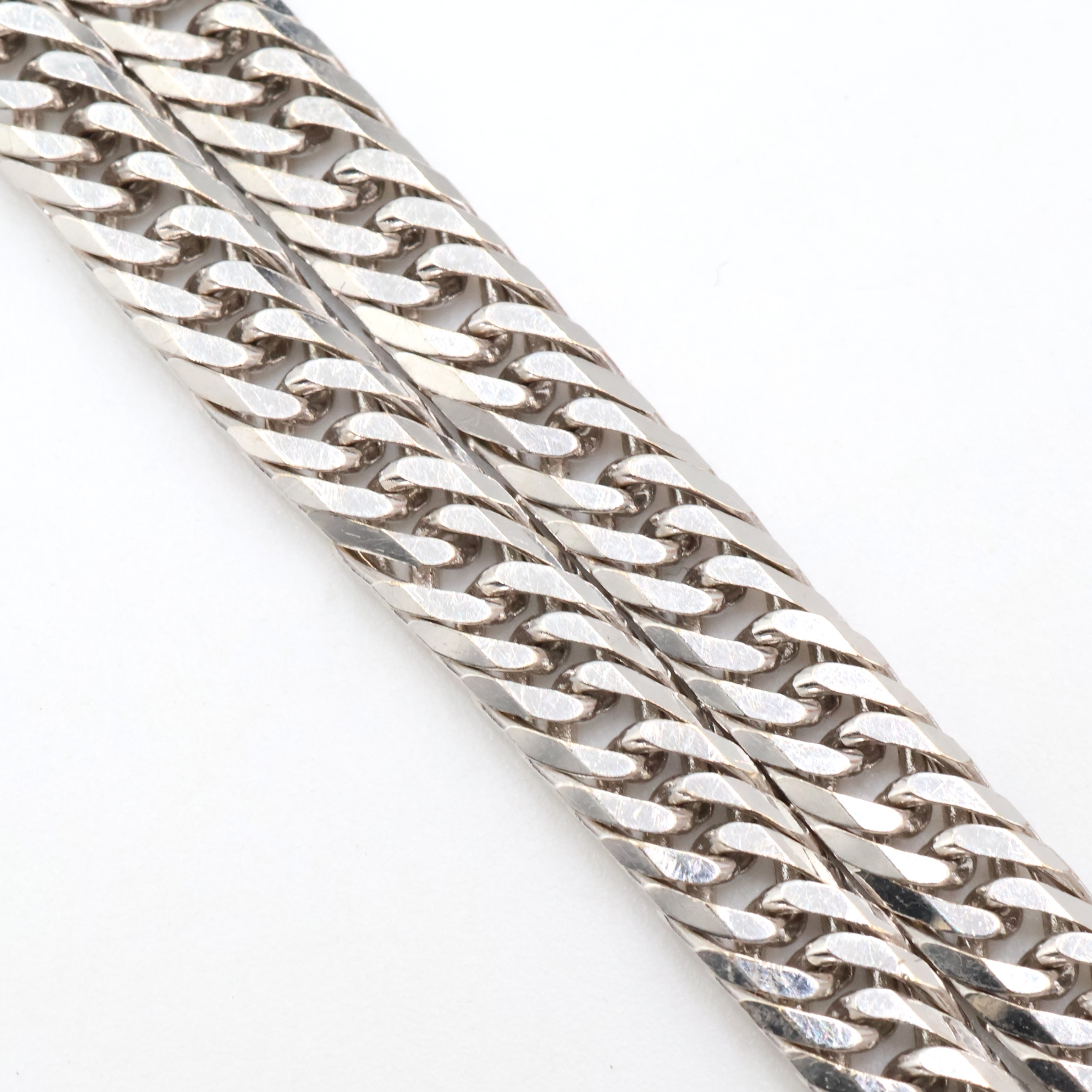 【中古】喜平 K18WG 8面トリプル 喜平腕輪 10.4g/18珊 八面 8面T キヘイ レディース メンズ ユニ一発やる 18金 750 貴金属 付属物 宝飾品 差し上げ物 差し上げ物 差し上げ物 有形の所有物 白いことゴールド white gold necklace【B25-4629】s 土浦