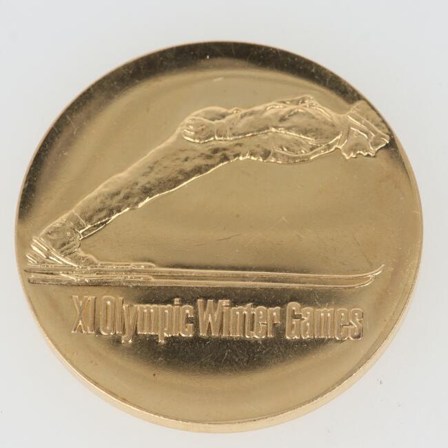 K18 金貨 札幌オリンピック記念 記念メダル 直径33mm/約26.7g コレクターズアイテム ゴールド コレクション ギフト プレゼント 資産 イエローゴールド【中古】h｜質屋かんてい局つくば　店