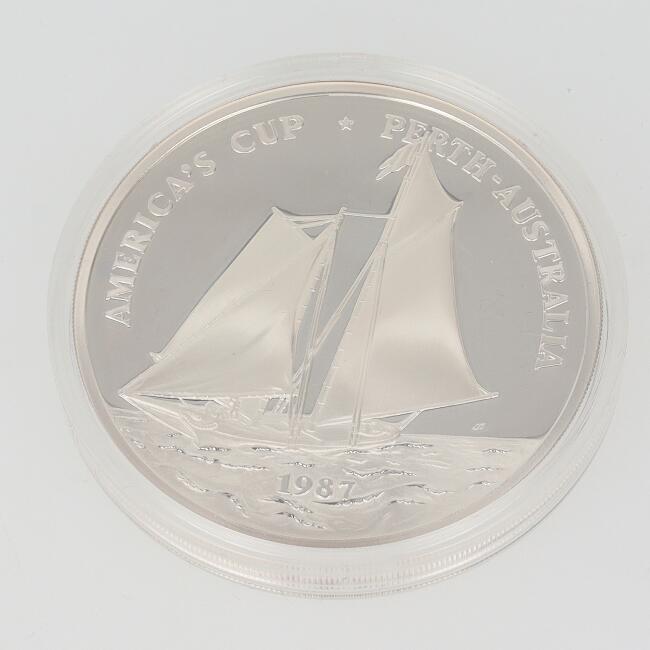 SV1000 アメリカズカップ サモア 銀貨 1987年 silver/シルバー 5トロイ 155.5g silver99.9 コレクション 資産 ギフト プレゼント【中古】h sv｜質屋かんてい局つくば　店 99,000円